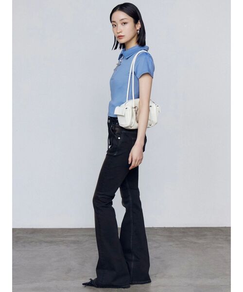 EMODA(エモダ)の「ハングレースアップハイウエストパギンス(デニムパンツ・レディース・インディゴブルー/ブラック/グレー・X-SMALL/SMALL/MEDIUM)」の21枚目の写真