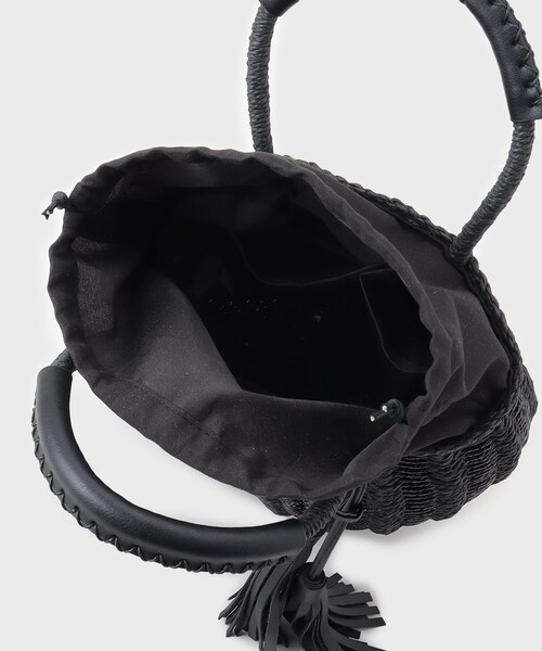 GALLEST（ギャレスト）の「メタリック編込みかごバッグ（ハンドバッグ・レディース・ブラック/ベージュ・00）」の10枚目の写真