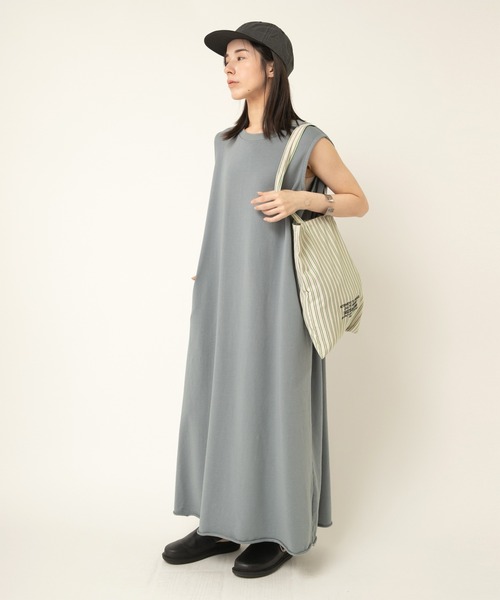 RNA-N（アールエヌエーエヌ）の「E5128 マルチストライプネーム刺繍トート（ショルダーバッグ・レディース・ブルー/ホワイト×ブラック/ホワイト×グリーン/ピンク/イエロー・FREE）」の7枚目の写真