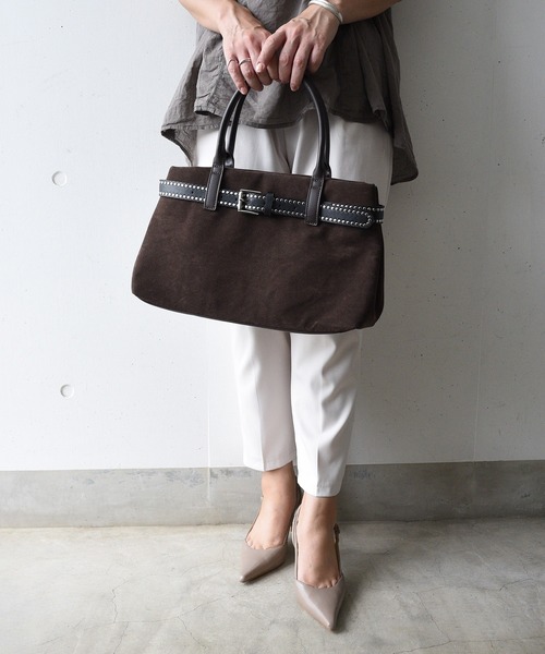 styiro(スタイロ)の「Infinitis Belt Select Tote / ベルトデザインが選べるA4トート【ankh+】(ビジネスバッグ・レディース・ブラック系1/ブラック系2/ブラック系3/ブラック系4/ブラック系5/ブラウン系1/ベージュ系3/ベージュ系4/ベージュ系5/ブラウン系2/ブラウン系3/ブラウン系4/ブラウン系5/ベージュ系1/ベージュ系2・FREE)」の20枚目の写真
