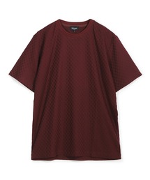 シルケット加工 変形千鳥柄リンクスTEE