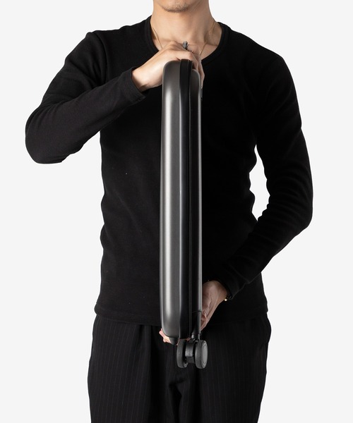 UNKNOWN&Co.(アンノウンアンドコー)の「UNKOWN&Co. / 仕舞えるスーツケース 折りたたみ 45L 3,4泊用 11cm厚 静音キャスター(スーツケース/キャリーバッグ・メンズ・ブラック/アイボリー/グレー・FREE)」の22枚目の写真