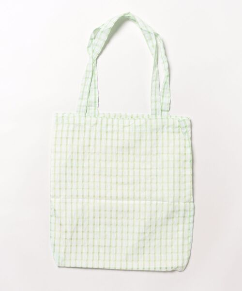 VIBGYOR（ヴィブジョー）の「Mignonjour/チェック柄トートバッグ M2306（トートバッグ・レディース・ブラック/グリーン/パープル/ピンク/イエロー・FREE）」の13枚目の写真