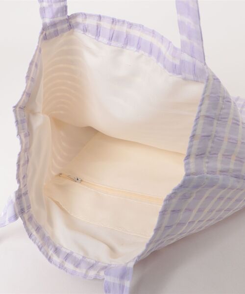 VIBGYOR（ヴィブジョー）の「Mignonjour/チェック柄トートバッグ M2306（トートバッグ・レディース・ブラック/グリーン/パープル/ピンク/イエロー・FREE）」の17枚目の写真