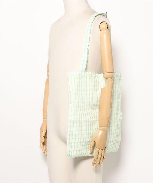 VIBGYOR（ヴィブジョー）の「Mignonjour/チェック柄トートバッグ M2306（トートバッグ・レディース・ブラック/グリーン/パープル/ピンク/イエロー・FREE）」の18枚目の写真