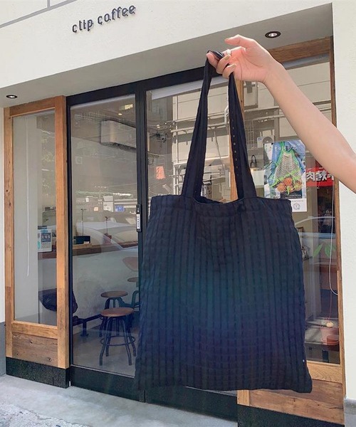 VIBGYOR（ヴィブジョー）の「Mignonjour/チェック柄トートバッグ M2306（トートバッグ・レディース・ブラック/グリーン/パープル/ピンク/イエロー・FREE）」の10枚目の写真