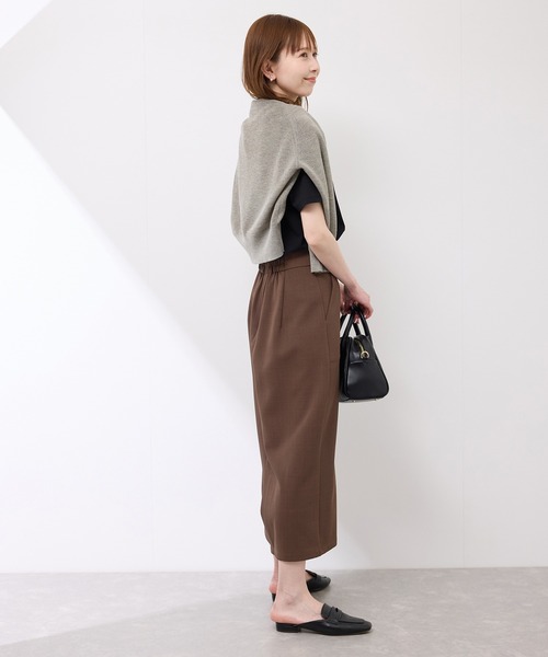 ROPE' PICNIC（ロペピクニック）の「フロントポケットアイラインスカート（スカート・レディース・チャコールグレー/ダークブラウン/ベージュ・36/38/40）」の22枚目の写真