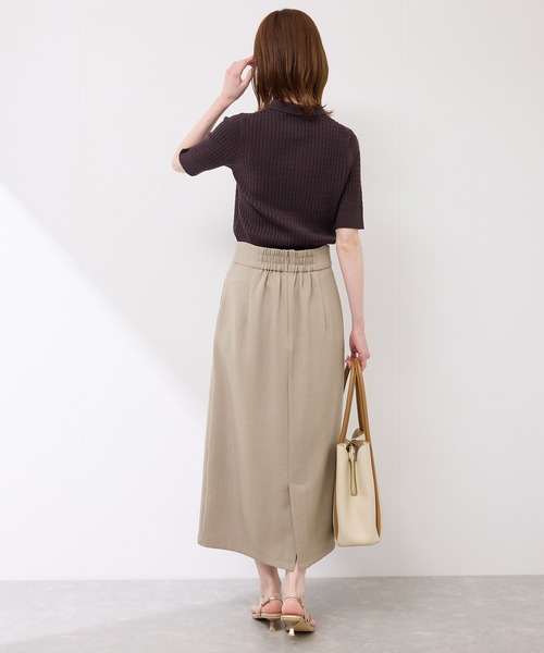 ROPE' PICNIC（ロペピクニック）の「フロントポケットアイラインスカート（スカート・レディース・チャコールグレー/ダークブラウン/ベージュ・36/38/40）」の16枚目の写真