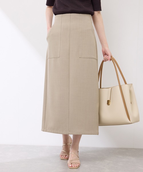 ROPE' PICNIC（ロペピクニック）の「フロントポケットアイラインスカート（スカート・レディース・チャコールグレー/ダークブラウン/ベージュ・36/38/40）」の17枚目の写真