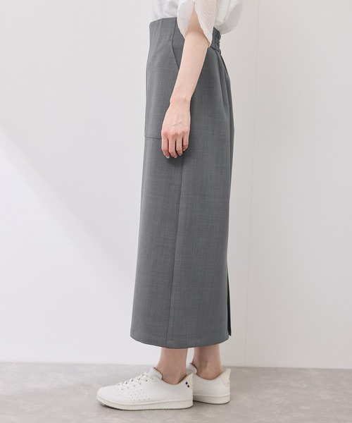 ROPE' PICNIC（ロペピクニック）の「フロントポケットアイラインスカート（スカート・レディース・チャコールグレー/ダークブラウン/ベージュ・36/38/40）」の19枚目の写真