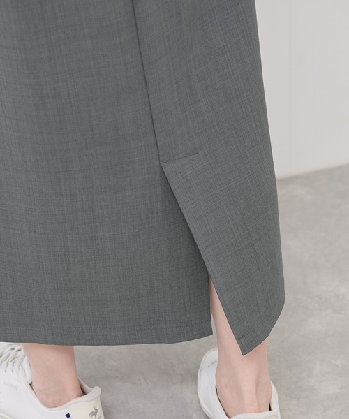 ROPE' PICNIC（ロペピクニック）の「フロントポケットアイラインスカート（スカート・レディース・チャコールグレー/ダークブラウン/ベージュ・36/38/40）」の13枚目の写真