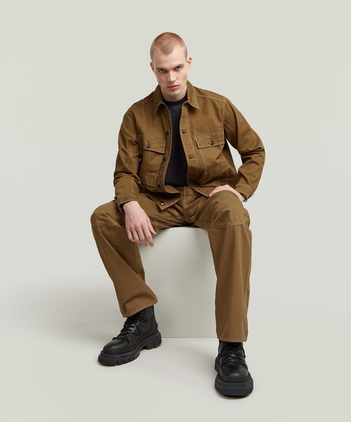 G-STAR(ジースター)の「5620 ELWOOD 3D LOOSE JEANS/ヴィンテージライク立体裁断ルーズジーンズ/バイカーデニムパンツ(デニムパンツ・メンズ・ブラウン系その他・30/30/28/30/34/30/32/30/31/30/33/30)」の4枚目の写真