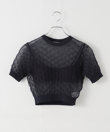 NICENICE MOMENT/ナイスナイスモーメント LACE KNIT TOP カットソー NNM1-25SS-004
