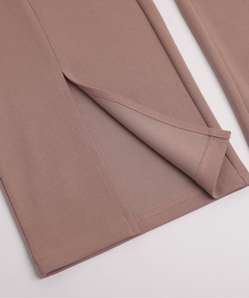 lesperance(レスぺランス)の「センタースリットイージーパンツ(その他パンツ・レディース・ブラウン/ライトグレー/サーモンピンク/ベージュ/ブラック・M/L)」の10枚目の写真