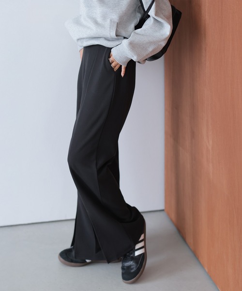 lesperance(レスぺランス)の「センタースリットイージーパンツ(その他パンツ・レディース・ブラウン/ライトグレー/サーモンピンク/ベージュ/ブラック・M/L)」の18枚目の写真