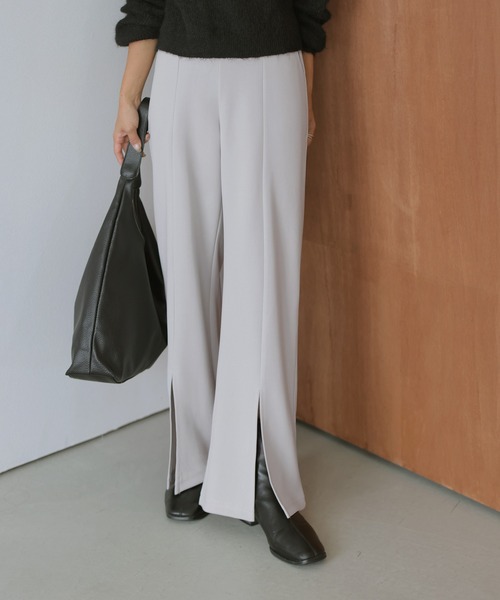 lesperance(レスぺランス)の「センタースリットイージーパンツ(その他パンツ・レディース・ブラウン/ライトグレー/サーモンピンク/ベージュ/ブラック・M/L)」の21枚目の写真