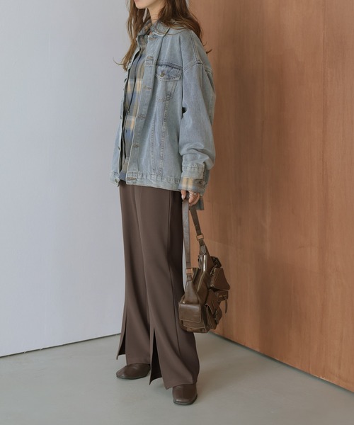 lesperance(レスぺランス)の「センタースリットイージーパンツ(その他パンツ・レディース・ブラウン/ライトグレー/サーモンピンク/ベージュ/ブラック・M/L)」の22枚目の写真