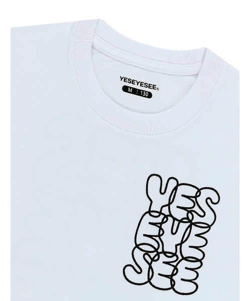 YESEYESEE(イエスアイシー)の「C-Logo kids Tee(Tシャツ/カットソー・キッズ・ブラック/ホワイト/ネイビー・S/M/L)」の7枚目の写真