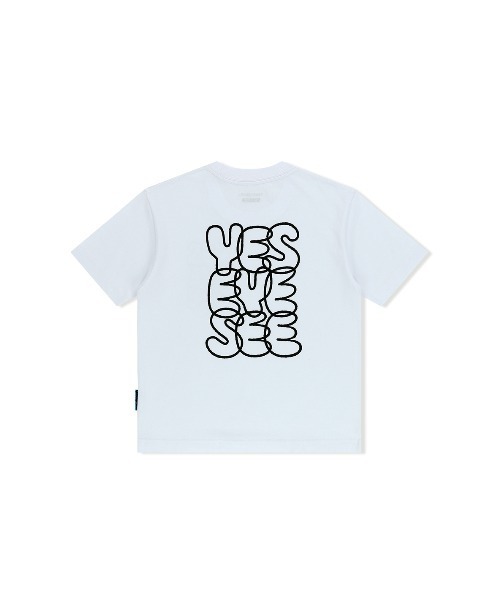 YESEYESEE(イエスアイシー)の「C-Logo kids Tee(Tシャツ/カットソー・キッズ・ブラック/ホワイト/ネイビー・S/M/L)」の4枚目の写真