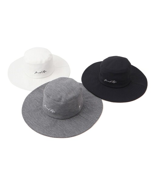 JUN&ROPE'（ジュンアンドロペ）の「【調節付き】フロントロゴ麻混つば広ハット（ハット・レディース・ホワイト/ブラック/グレー・FREE）」の20枚目の写真