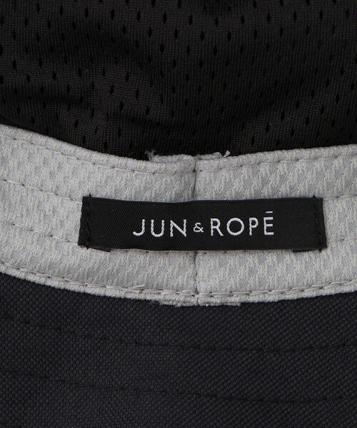 JUN&ROPE'（ジュンアンドロペ）の「【調節付き】フロントロゴ麻混つば広ハット（ハット・レディース・ホワイト/ブラック/グレー・FREE）」の14枚目の写真