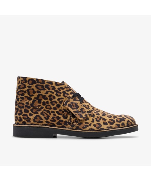 Clarks(クラークス)の「Desert Bt Evo. / レディースデザートブーツエヴォ(レオパードスエード)(ブーツ・レディース・レオパード・UK6/UK5.5/UK5/UK4.5/UK4/UK3.5/UK3)」の1枚目の写真