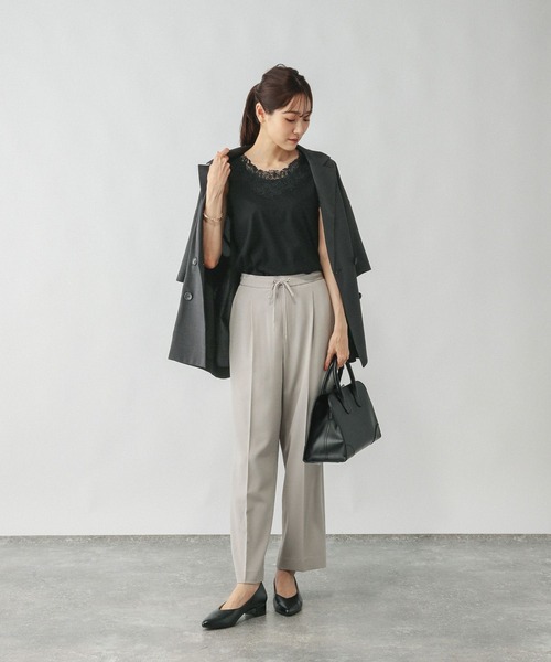 GLOBAL WORK（グローバルワーク）の「Beautee2WAYレース/579593（タンクトップ・レディース・オフホワイト/ブラック・MEDIUM/LARGE）」の3枚目の写真