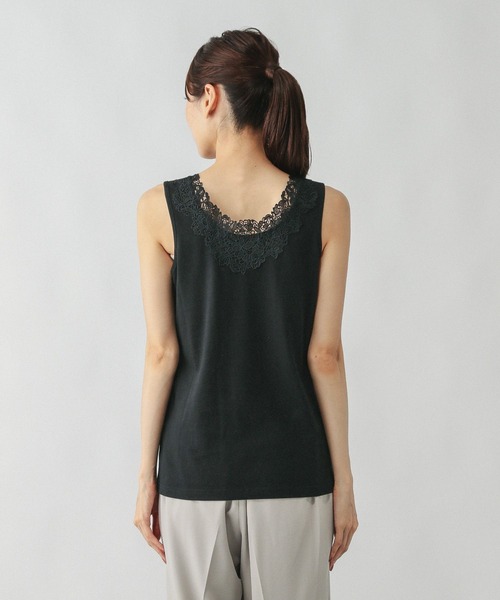 GLOBAL WORK（グローバルワーク）の「Beautee2WAYレース/579593（タンクトップ・レディース・オフホワイト/ブラック・MEDIUM/LARGE）」の19枚目の写真