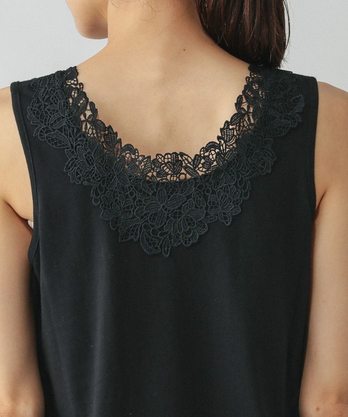 GLOBAL WORK（グローバルワーク）の「Beautee2WAYレース/579593（タンクトップ・レディース・オフホワイト/ブラック・MEDIUM/LARGE）」の15枚目の写真