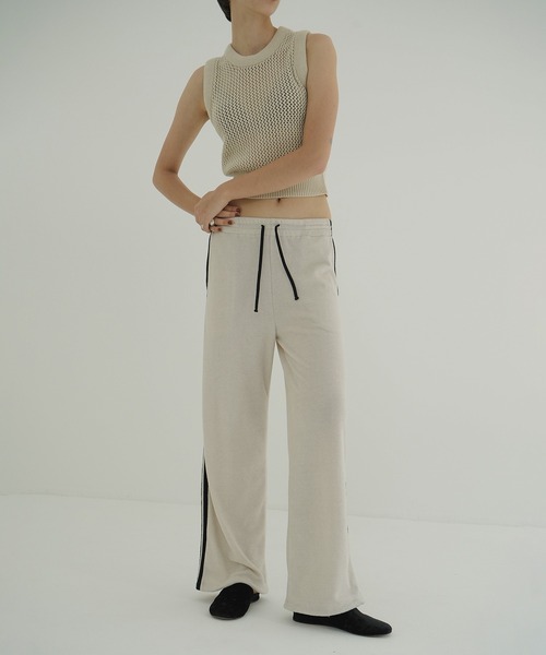 新品未使用　CLANE PILE LINE PANTS ブラウン CLANE - パイルラインパンツ - PILE LINE PANTS - BROWN