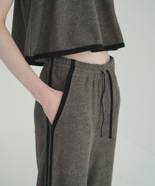 CLANE PILE LINE PANTS 新品タグ付き CLANE - パイルラインパンツ - PILE LINE PANTS - NAVY | ADDICT