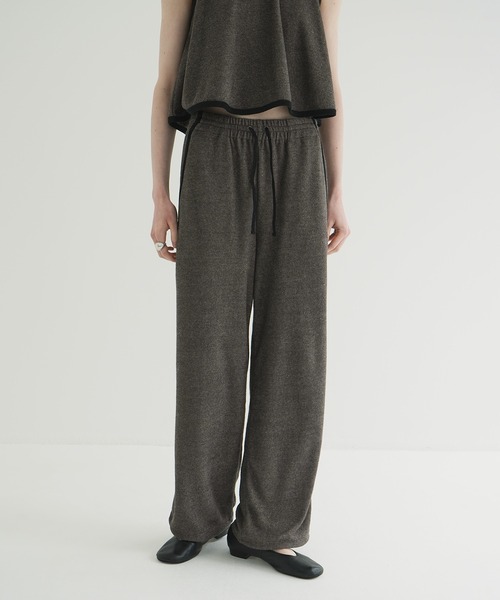 CLANE PILE LINE PANTS 新品タグ付き CLANE - パイルラインパンツ - PILE LINE PANTS - BROWN