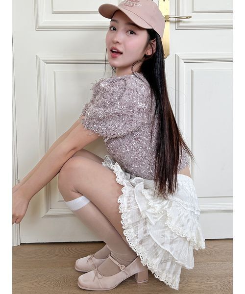 SNIDEL 新品 【Chacott】メリージェーンパンプス フラット リボン SNIDEL 新品 【Chacott】メリージェーンパンプス フラット