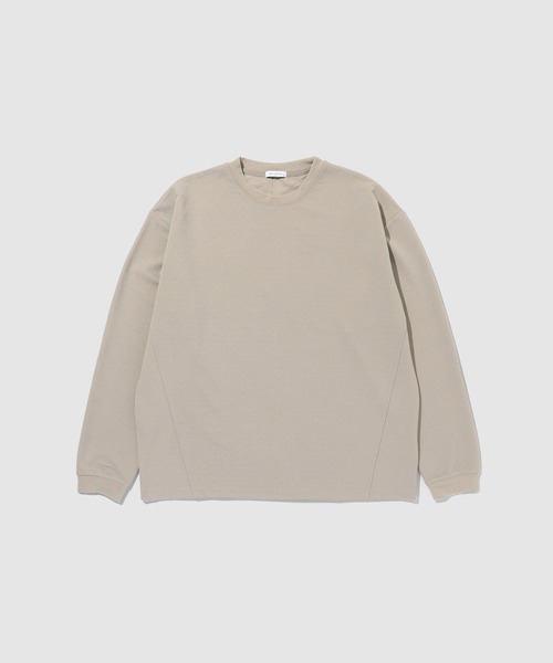 URBAN COLLECTION（アーバンコレクション）の「URBANCOLLECTION ドライリップル パネル切替え長袖Tシャツ（Tシャツ/カットソー・メンズ・モカ/オフホワイト/ベージュ/ブラック/ライトグレー・XL/L/M/S）」の5枚目の写真