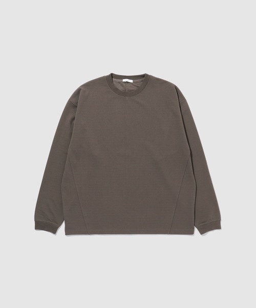 URBAN COLLECTION（アーバンコレクション）の「URBANCOLLECTION ドライリップル パネル切替え長袖Tシャツ（Tシャツ/カットソー・メンズ・モカ/オフホワイト/ベージュ/ブラック/ライトグレー・XL/L/M/S）」の4枚目の写真