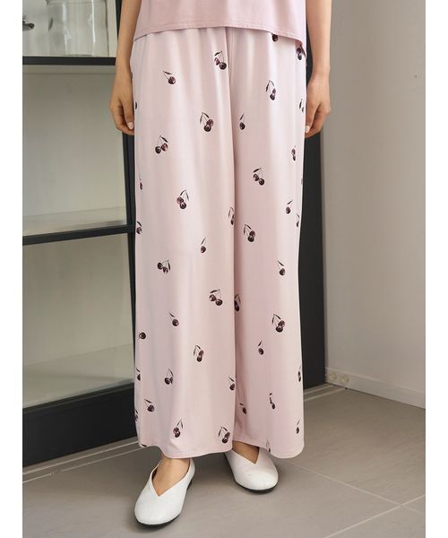 レア♡新品未開封♡ジェラートピケ チェックロングパンツ レッド トレンドチェック柄ロングパンツ(ロングパンツ)｜ルームウェア
