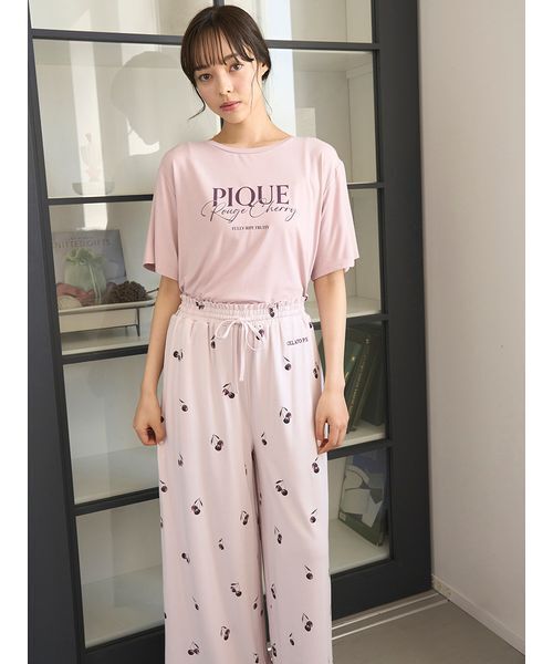 レア♡新品未開封♡ジェラートピケ チェックロングパンツ レッド ジェラートピケ gelato pique ギンガムチェック柄ロングパンツ