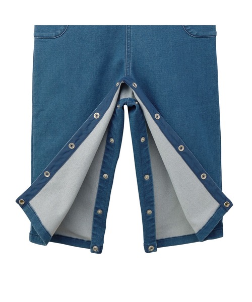 MIKI HOUSE（ミキハウス）の「【WEB限定】ストレッチニットデニムオーバーオール（サロペット/オーバーオール・キッズ・インディゴブルー・S(70-80cm)/M(80-90cm)/L(90-100cm)/LL(100-110cm)）」の10枚目の写真