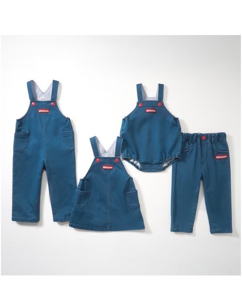 MIKI HOUSE（ミキハウス）の「【WEB限定】ストレッチニットデニムオーバーオール（サロペット/オーバーオール・キッズ・インディゴブルー・S(70-80cm)/M(80-90cm)/L(90-100cm)/LL(100-110cm)）」の14枚目の写真
