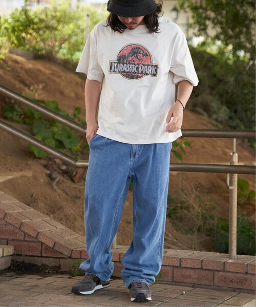 VENCEEXCHANGE（ヴァンスエクスチェンジ）の「JURASSIC PARK ジュラシック・パーク プリントTシャツ（Tシャツ/カットソー・メンズ・ダークグレー/ブラック/アイボリー/オフホワイト・M/L/LL）」の9枚目の写真
