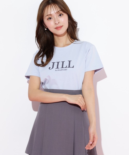 JILL by JILL STUART(ジルバイジルスチュアート)の「◇フロッキーロゴTシャツ(Tシャツ/カットソー・レディース・ホワイト/ラベンダー/チャコールグレー/ブルー・FREE)」の16枚目の写真