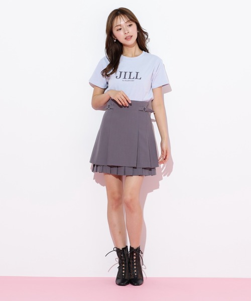 JILL by JILL STUART(ジルバイジルスチュアート)の「◇フロッキーロゴTシャツ(Tシャツ/カットソー・レディース・ホワイト/ラベンダー/チャコールグレー/ブルー・FREE)」の17枚目の写真