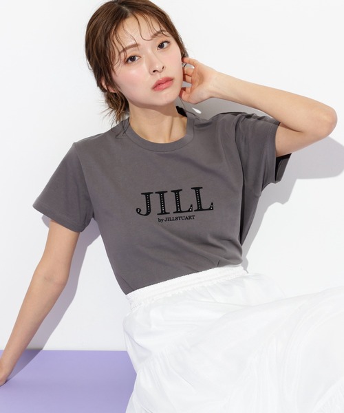 JILL by JILL STUART(ジルバイジルスチュアート)の「◇フロッキーロゴTシャツ(Tシャツ/カットソー・レディース・ホワイト/ラベンダー/チャコールグレー/ブルー・FREE)」の22枚目の写真