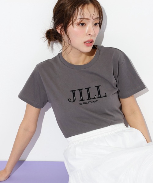 JILL by JILL STUART(ジルバイジルスチュアート)の「◇フロッキーロゴTシャツ(Tシャツ/カットソー・レディース・ホワイト/ラベンダー/チャコールグレー/ブルー・FREE)」の21枚目の写真