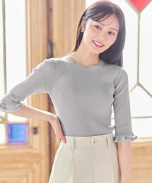 Feroux（フェルゥ）の「シアートリム リブニット（ニット/セーター）」