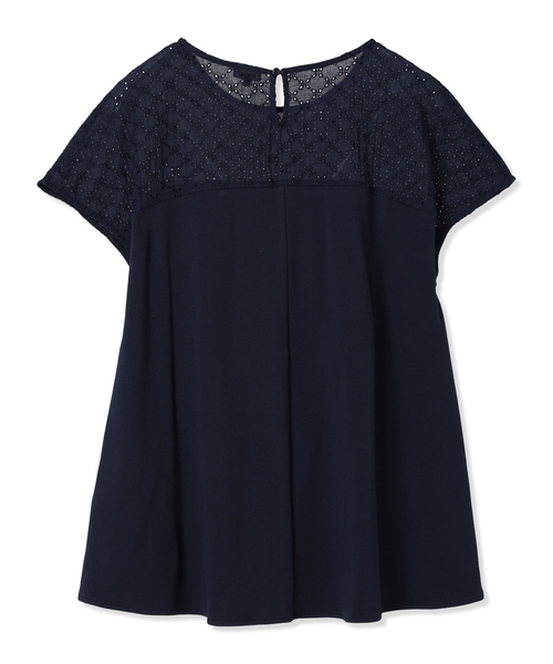 Petit Honfleur（プチオンフルール）の「レースドッキングプルオーバー（Tシャツ/カットソー・レディース・ネイビー/グレー・M/L）」の18枚目の写真