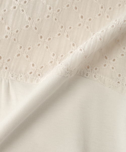 Petit Honfleur（プチオンフルール）の「レースドッキングプルオーバー（Tシャツ/カットソー・レディース・ネイビー/グレー・M/L）」の13枚目の写真
