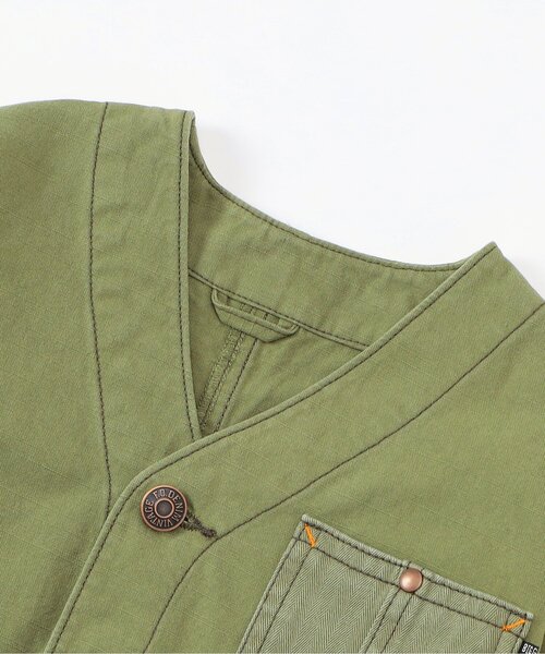 F.O.KIDS(エフオーキッズ)の「【ジュニア対応】エイジング加工 カバーオール(テーラードジャケット・キッズ・カーキ/インディゴブルー・100/130/120/110/90/80/140)」の9枚目の写真