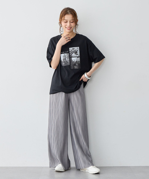 anyfee（エニフィー）の「【anyfee/大きいサイズ】セルフカットプリーツパンツ（その他パンツ・レディース・モカ/グレー/ブラック・LL/3L/4L/5L）」の17枚目の写真