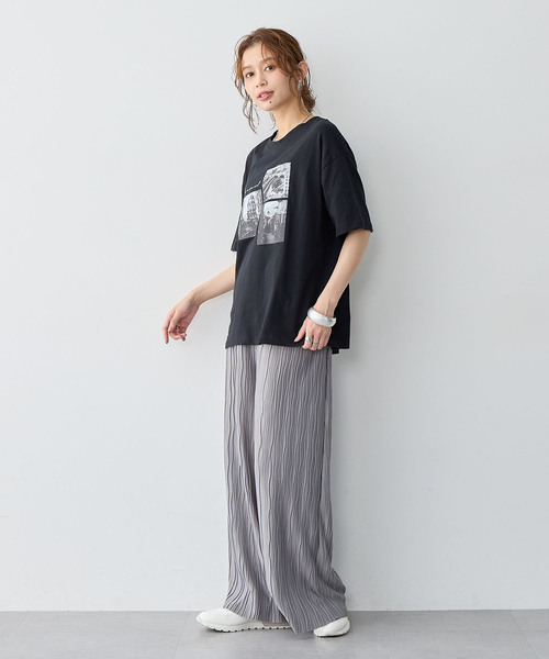 anyfee（エニフィー）の「【anyfee/大きいサイズ】セルフカットプリーツパンツ（その他パンツ・レディース・モカ/グレー/ブラック・LL/3L/4L/5L）」の20枚目の写真